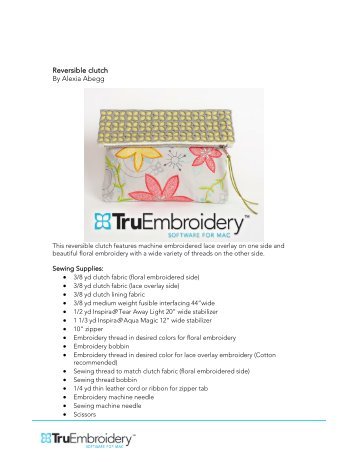Embird embroidery software